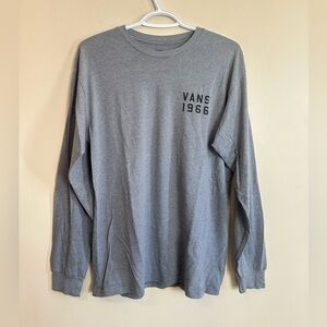 Vans Size M 1966 Charcoal Long Sleeve Tee